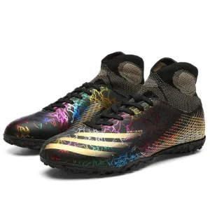 Fashion Personality New Men's High Top Soccer Shoes