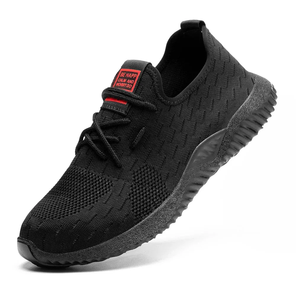Fashion Safety Shoes New Breathable Men Air Cushion Work Protective Shoes Sneakers Anti-Puncture Work Shoes Male Steel Toe Shoes