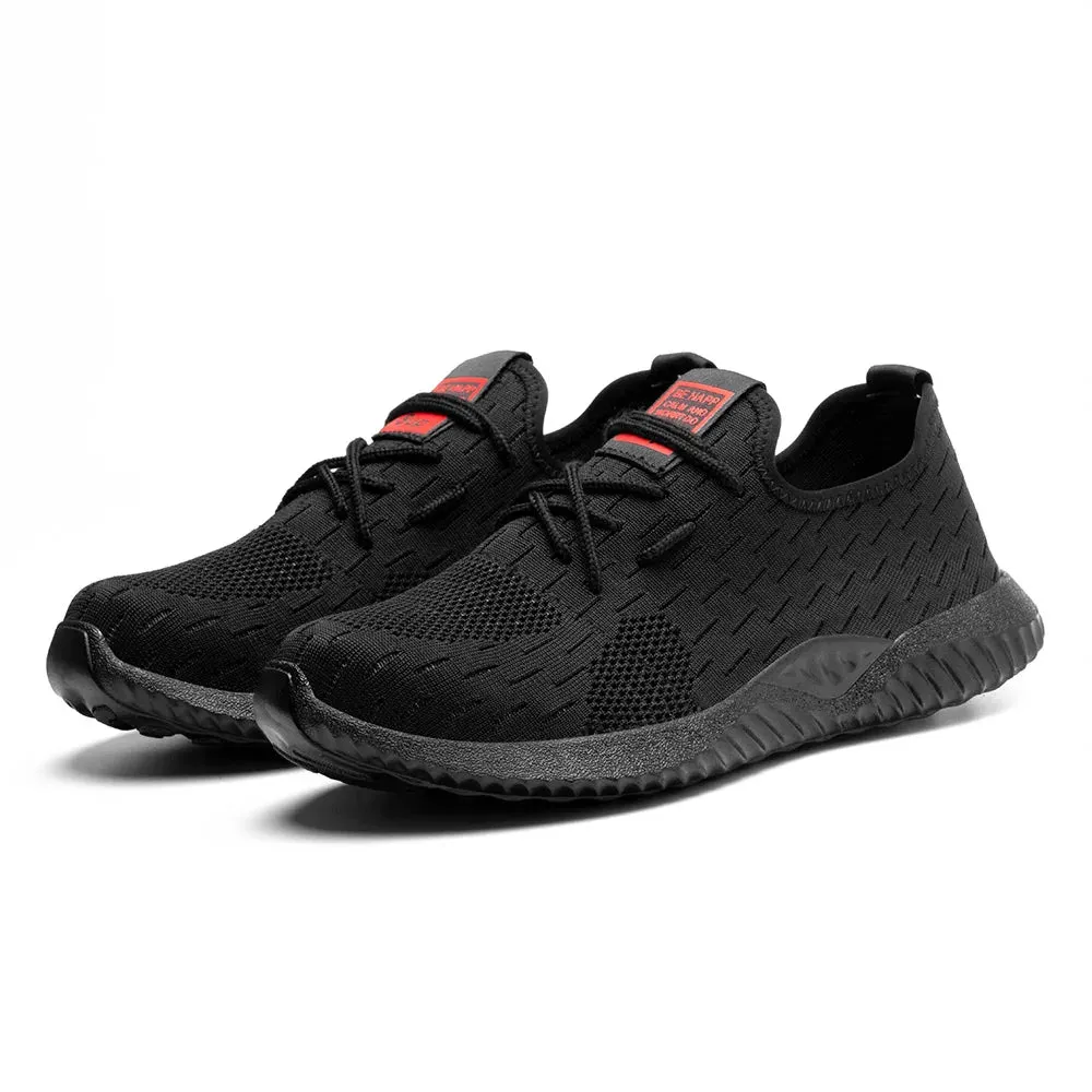 Fashion Safety Shoes New Breathable Men Air Cushion Work Protective Shoes Sneakers Anti-Puncture Work Shoes Male Steel Toe Shoes