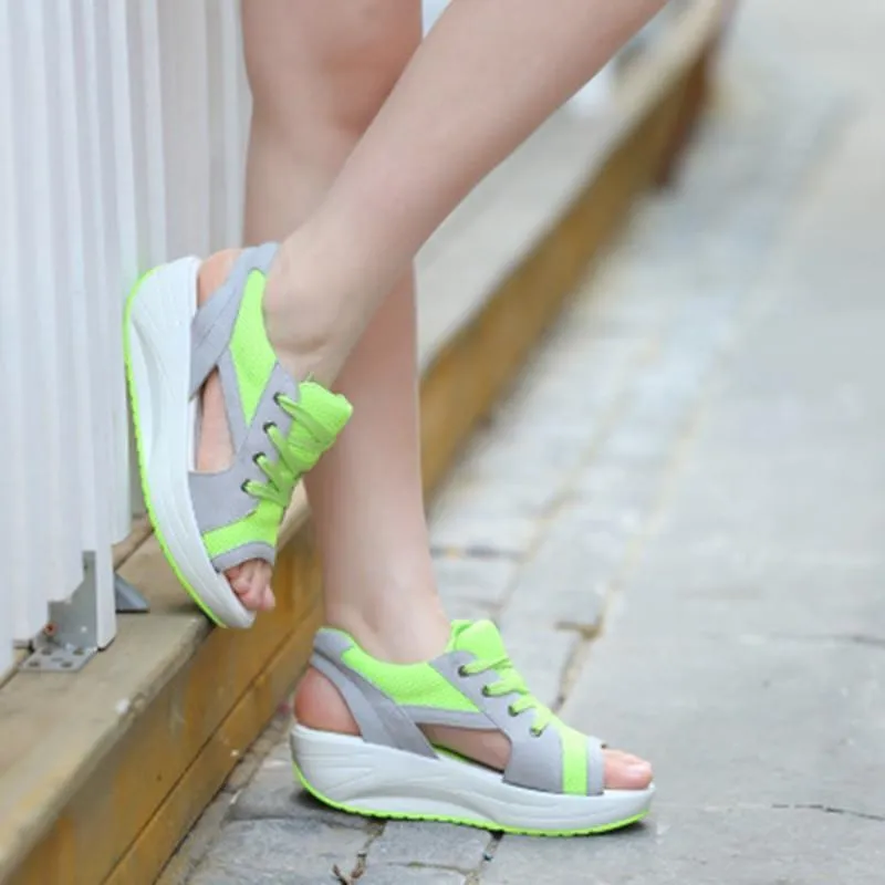 Fashion  Women Sandals Casual Mesh Breathable Shoes