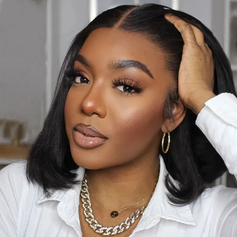 Flash Sale 6x6 T Part & 4x4 Lace Clsoure Wig For Women Human hair