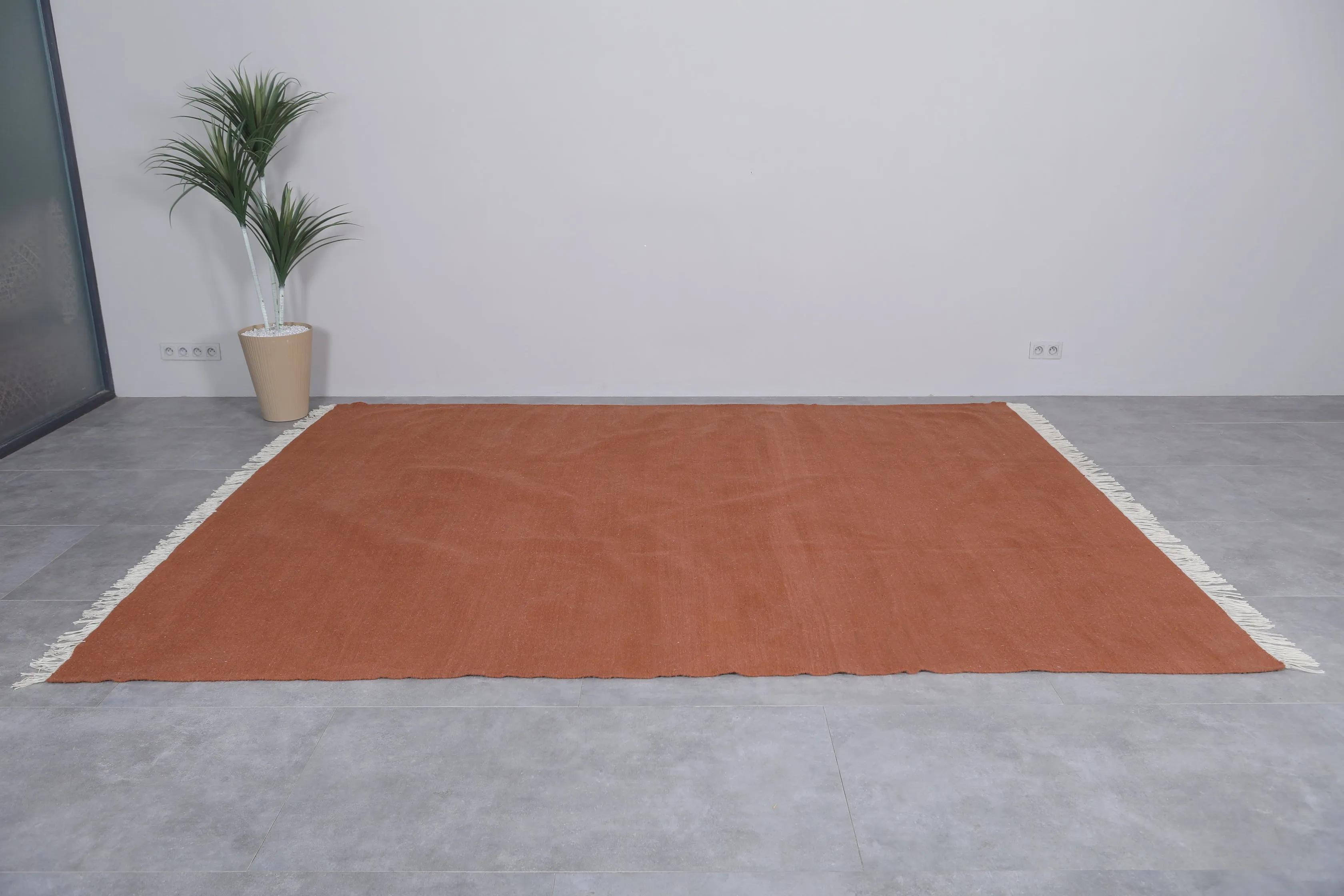 Flat woven Moroccan rug - Custom Moroccan area rug