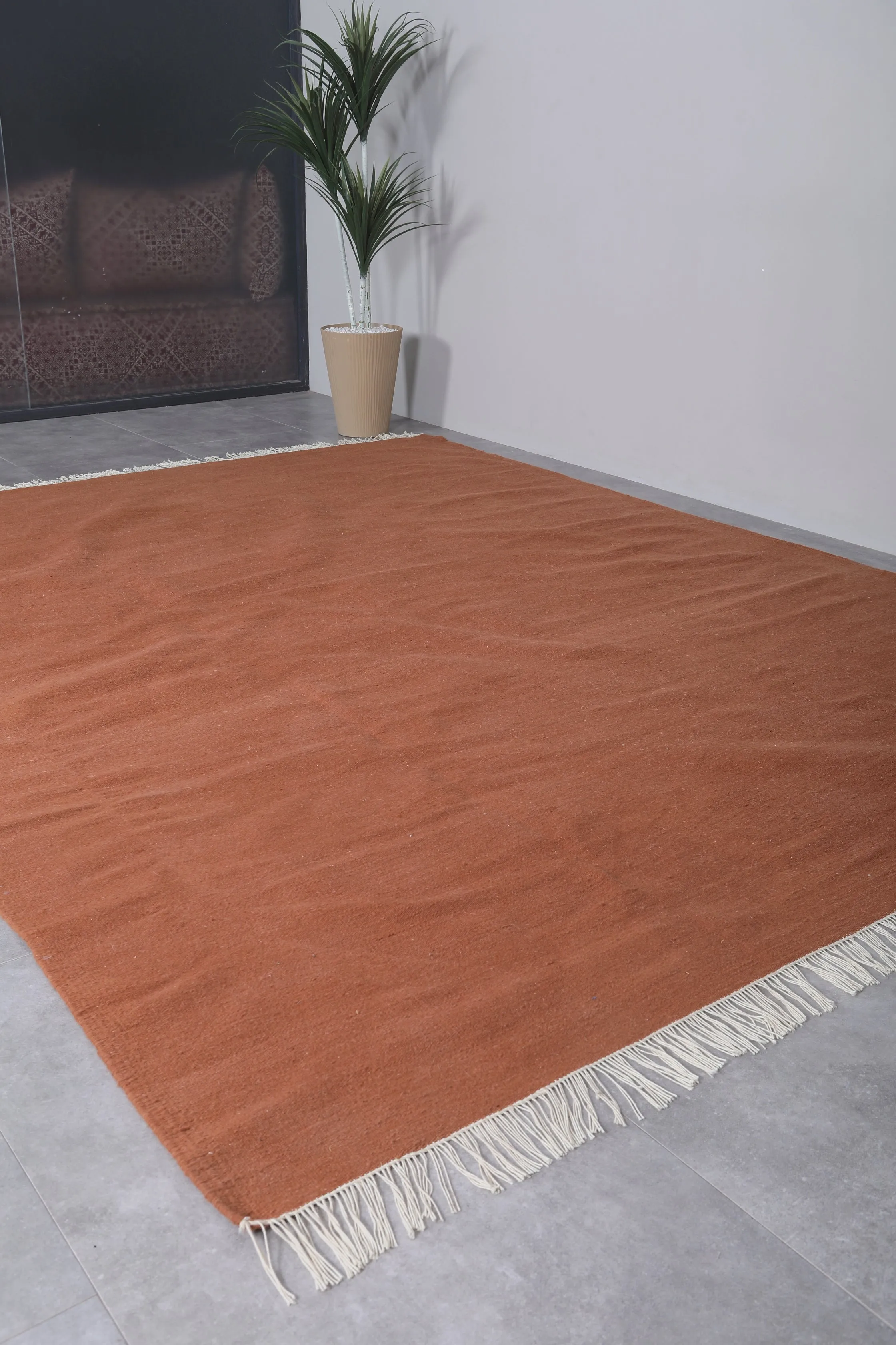 Flat woven Moroccan rug - Custom Moroccan area rug