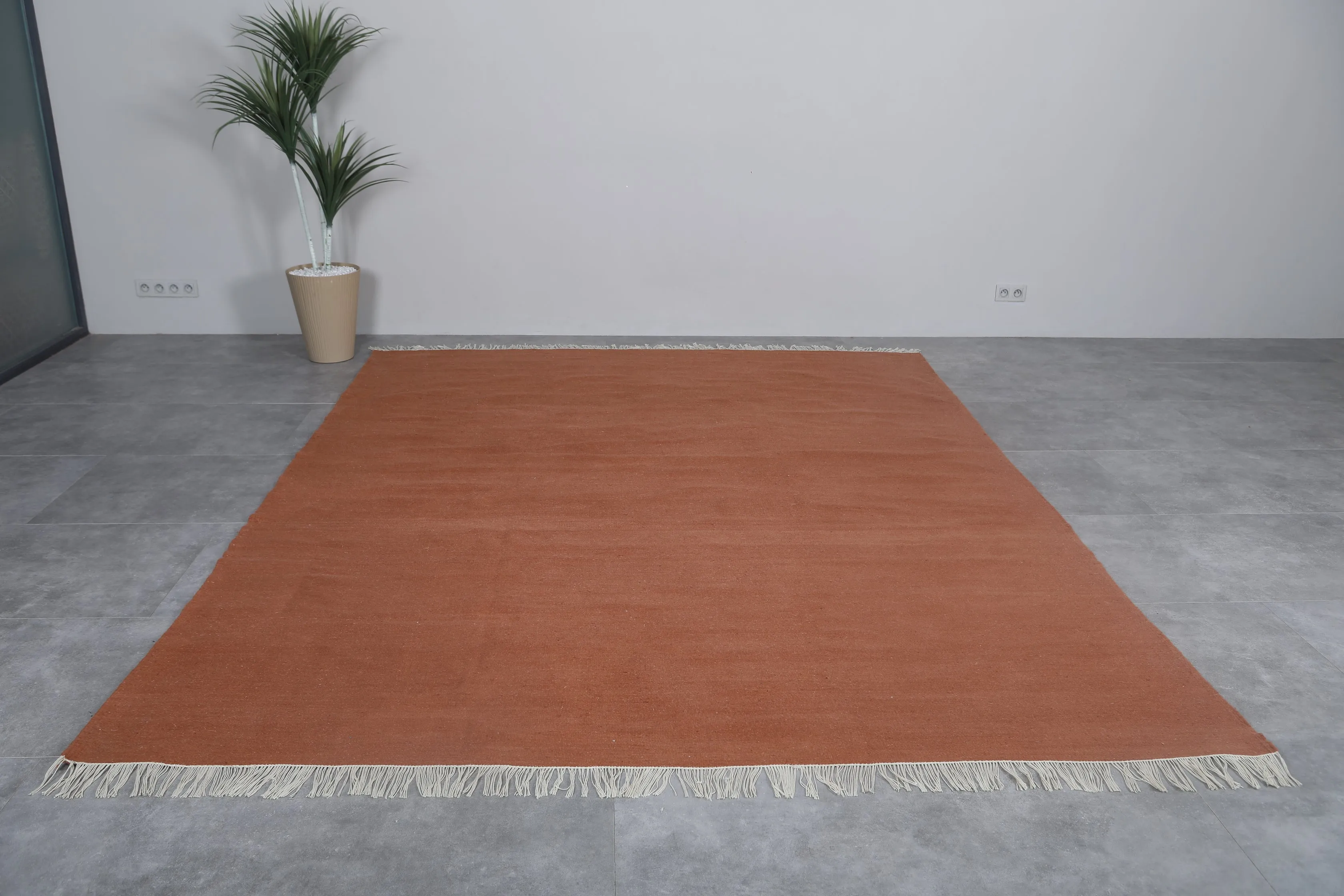 Flat woven Moroccan rug - Custom Moroccan area rug
