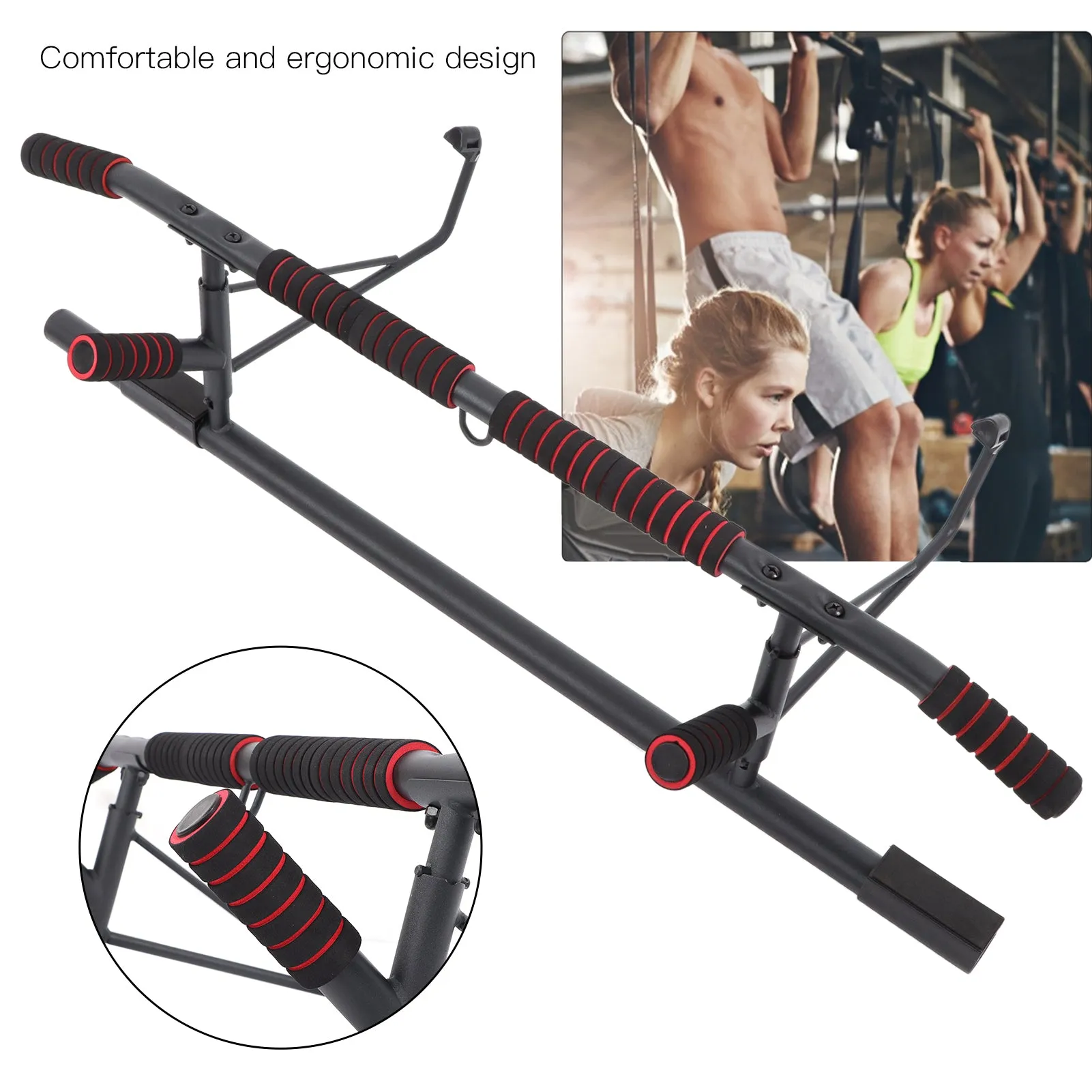 Foldable Door Frame Mounted Pull‑up Bar
