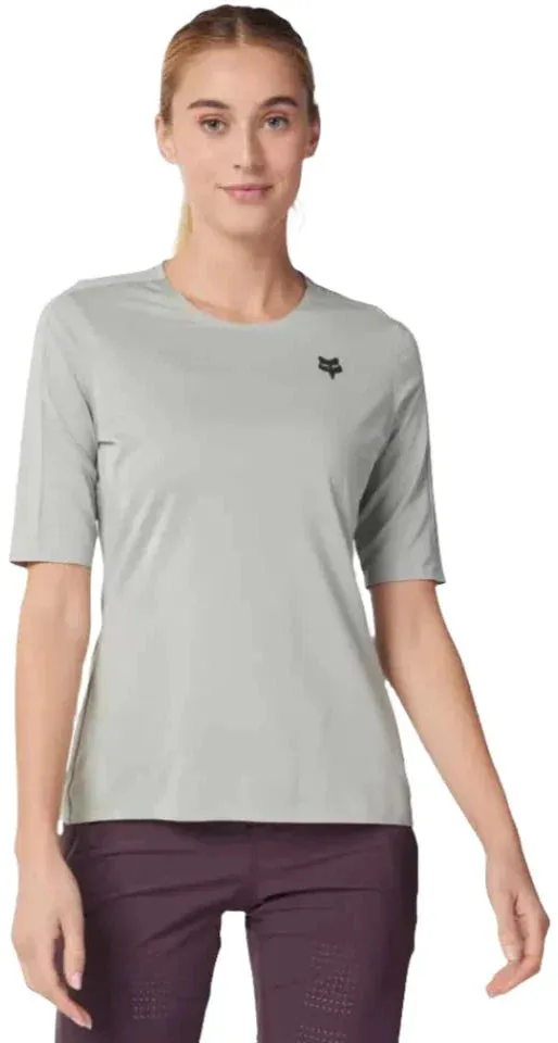 Fox WOMENS FLEXAIR ASCENT SS JERSEY - Grey Vintage