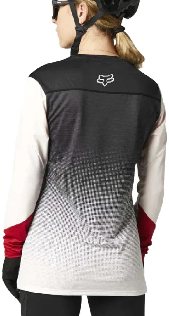 Fox WOMENS FLEXAIR LS JERSEY - Black/ Pink