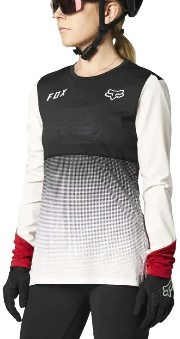 Fox WOMENS FLEXAIR LS JERSEY - Black/ Pink