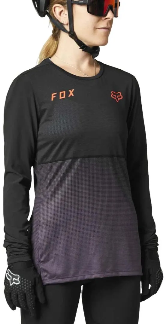Fox WOMENS FLEXAIR LS JERSEY - Black