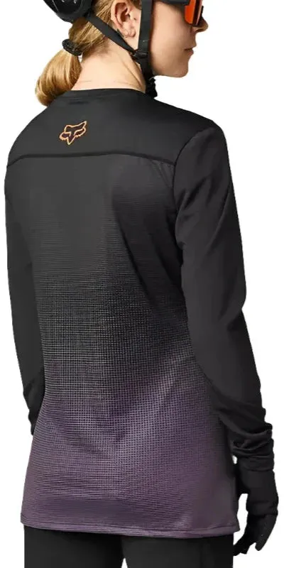 Fox WOMENS FLEXAIR LS JERSEY - Black