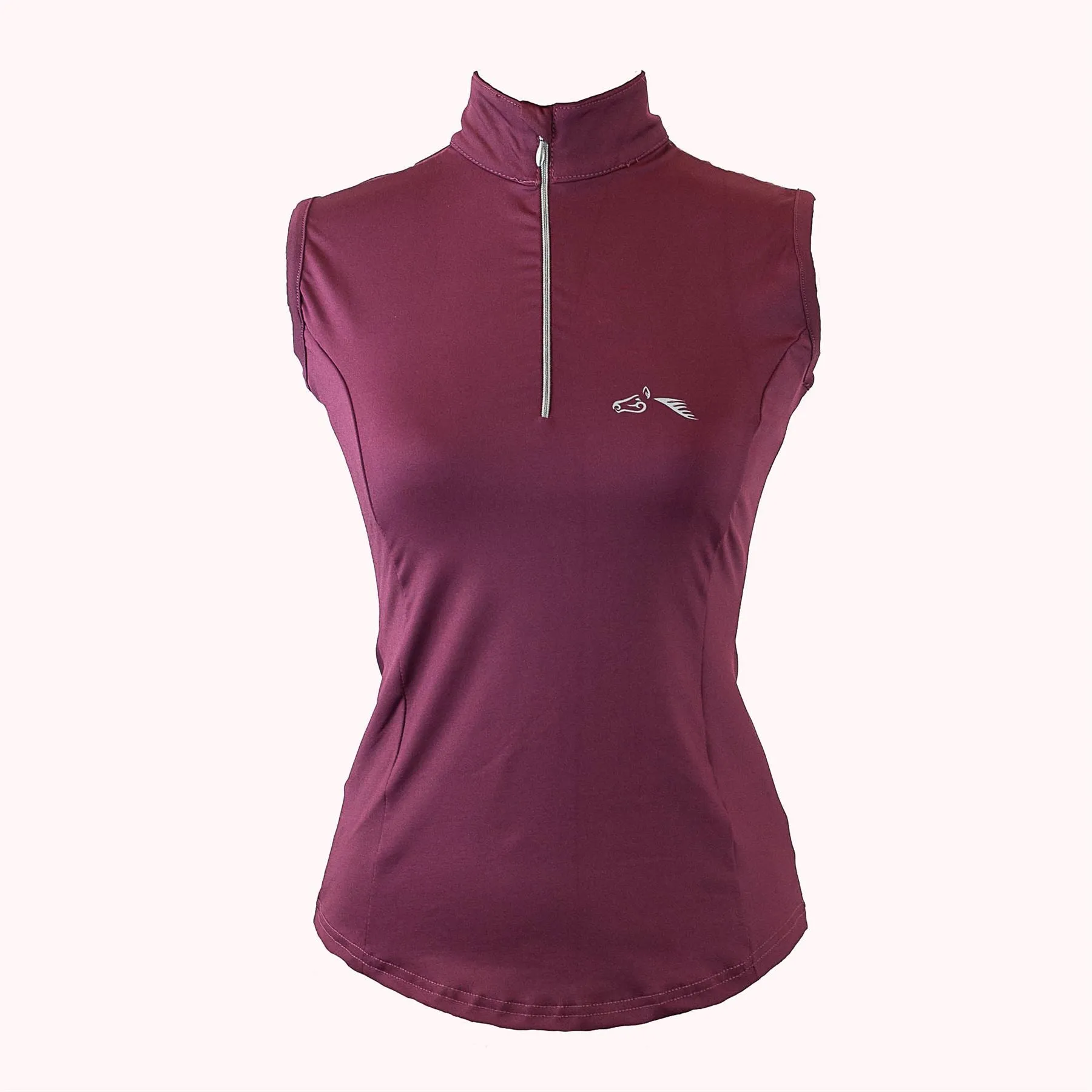 Gallop Equestrian Sleeveless Zipped Neck Base Layer