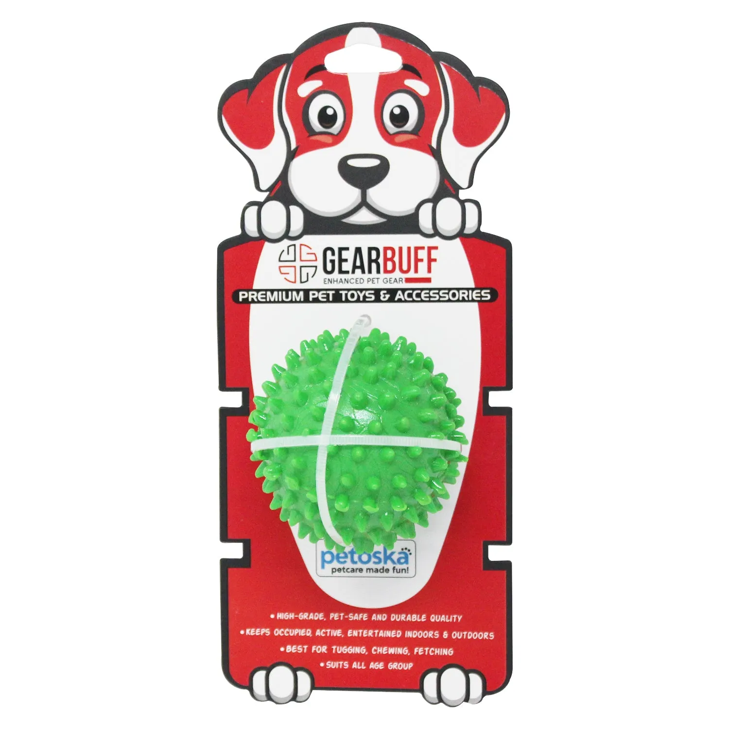 Gearbuff GO Fetch! Poky Dog Chew Ball