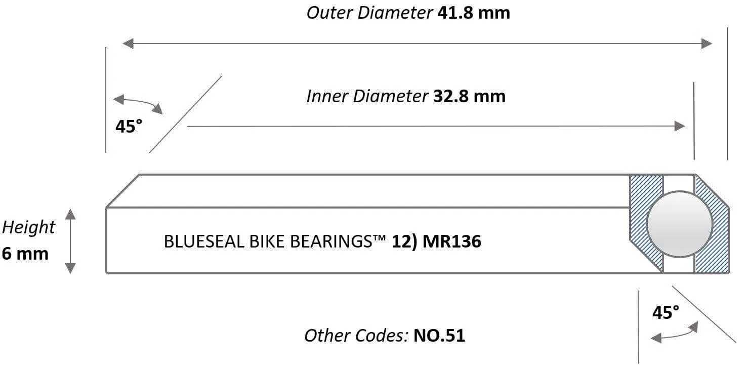 Giant Overdrive 2 MTB Headset Bearings