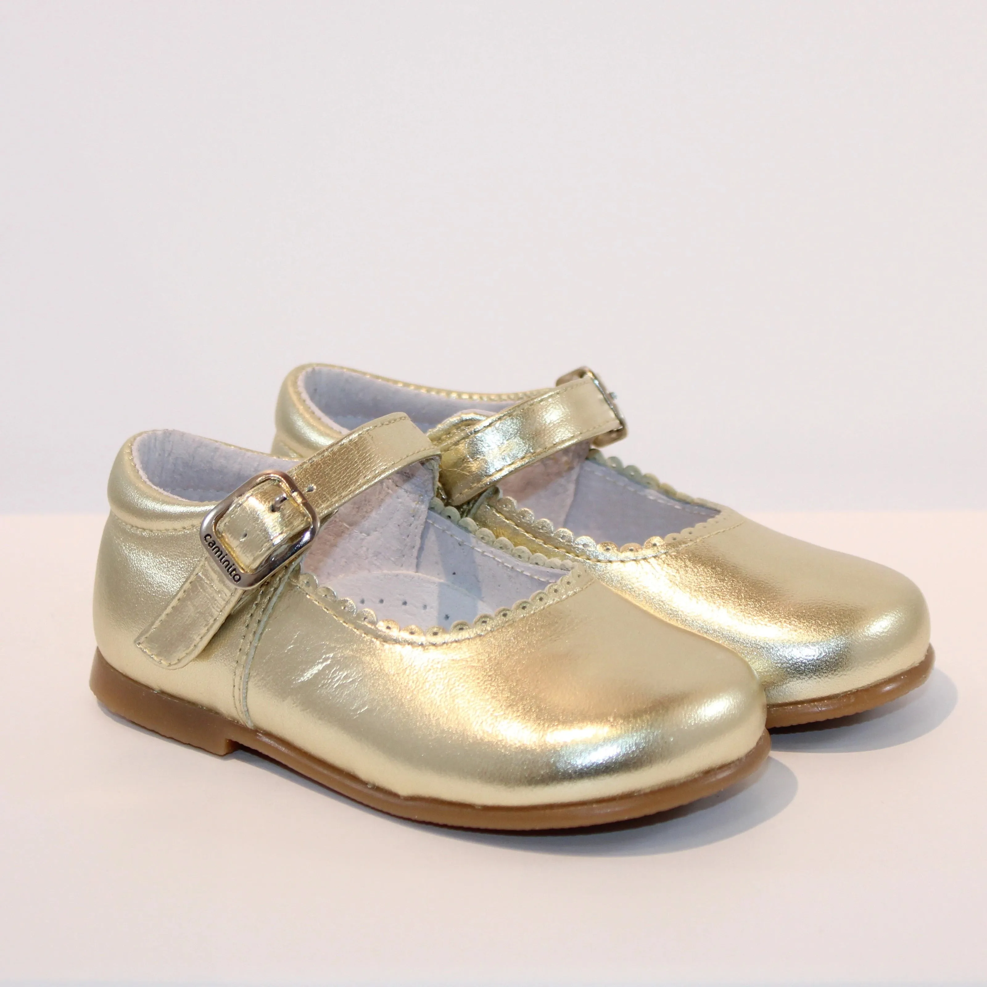 Gold Sparkle Mary Janes