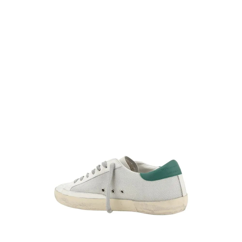 Golden Goose Super Star Men Ivory Sneakers Leather Lace Up Casual Trainer Shoes