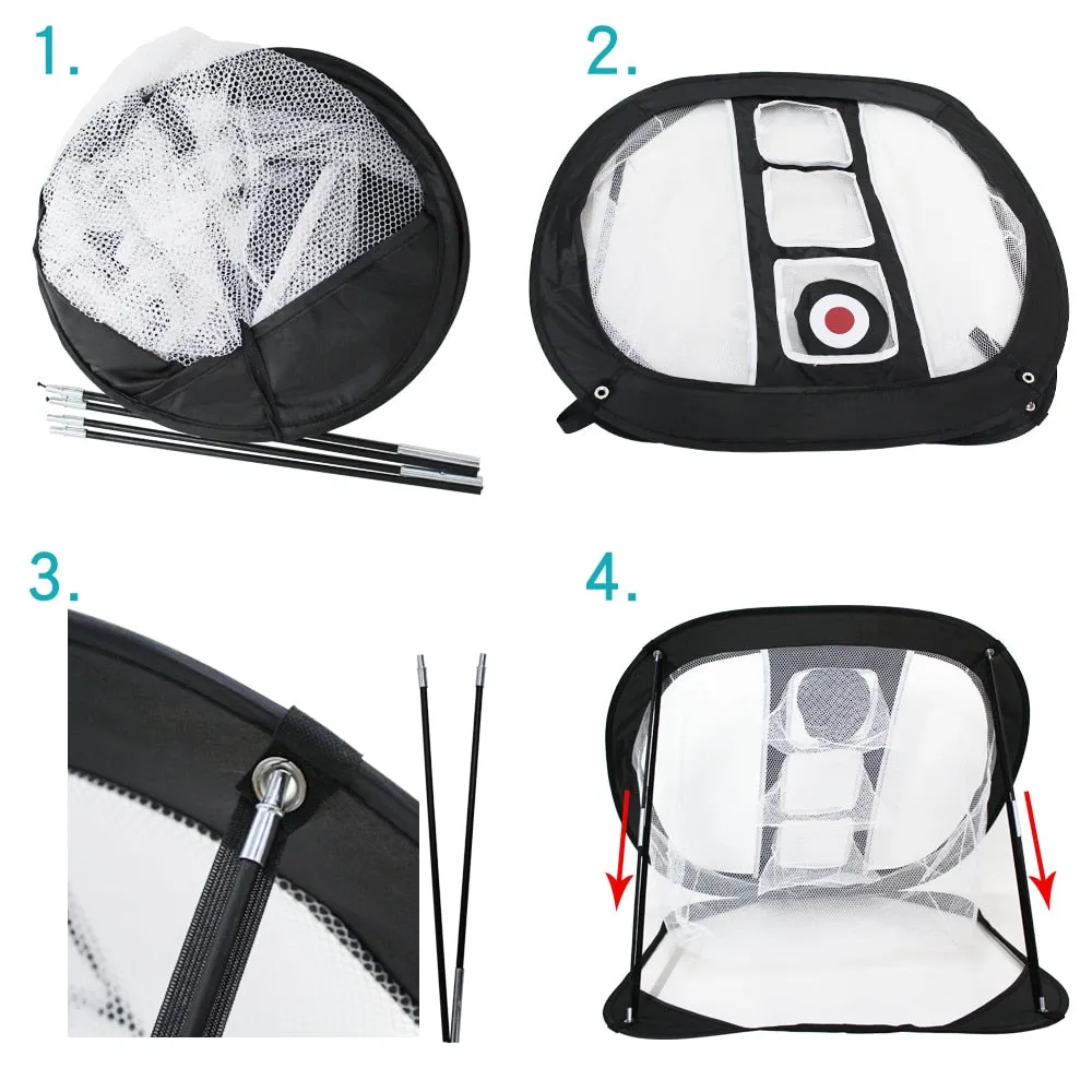 Golf Swing Net Trainer Pop UP Practice Net
