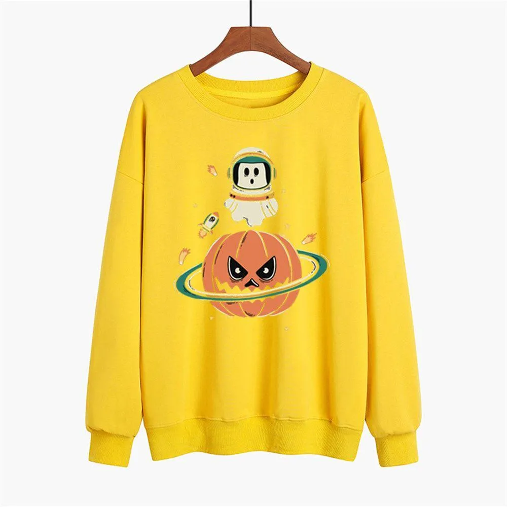 Graphic long Sleeve Shirts The Pumpkin & The Astronaut