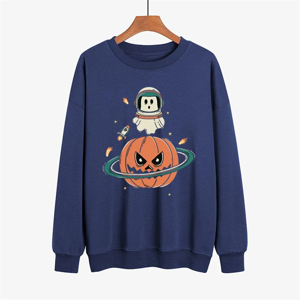 Graphic long Sleeve Shirts The Pumpkin & The Astronaut