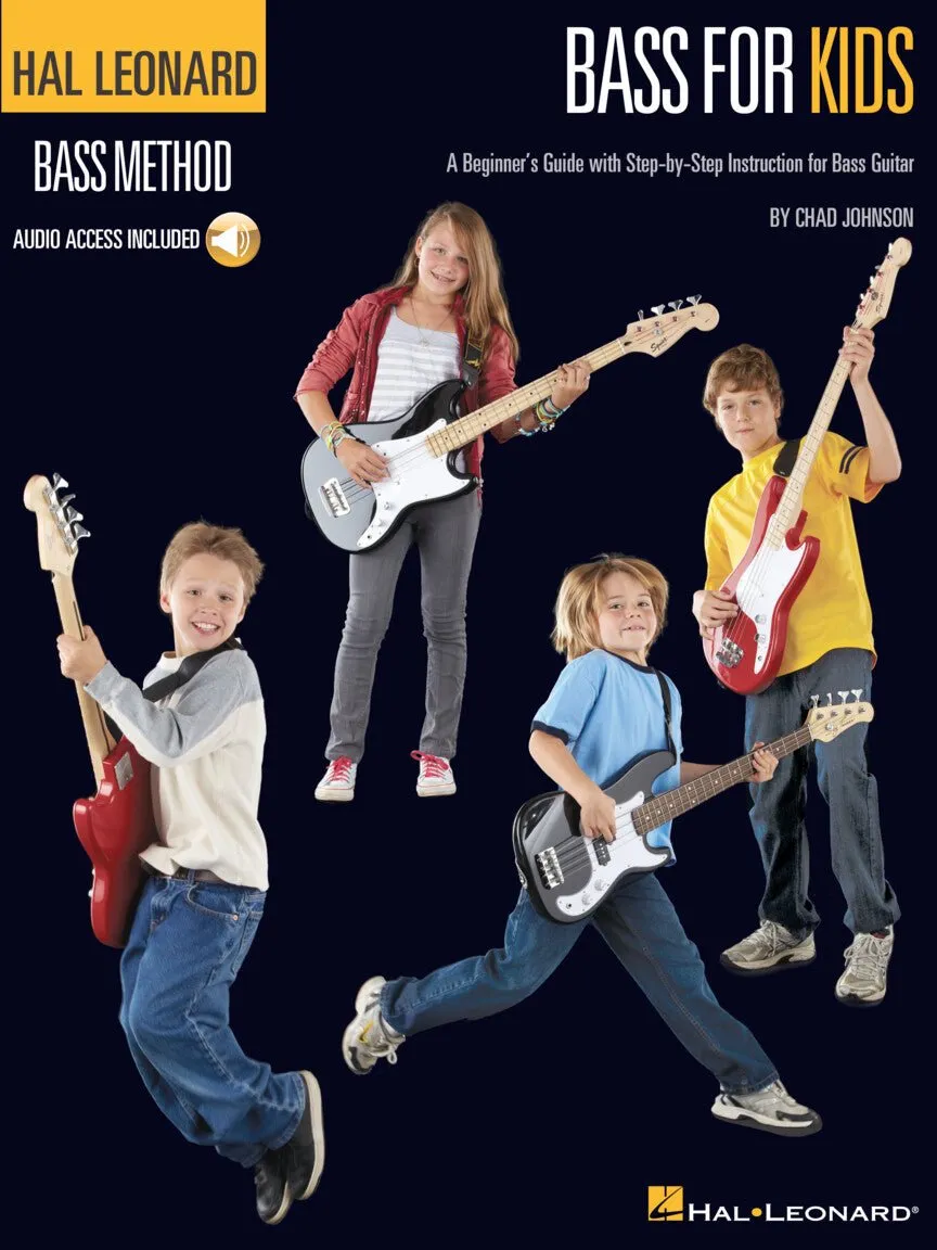 HAL LEONARD, BASS FOR KIDS (Book & Audio Access)