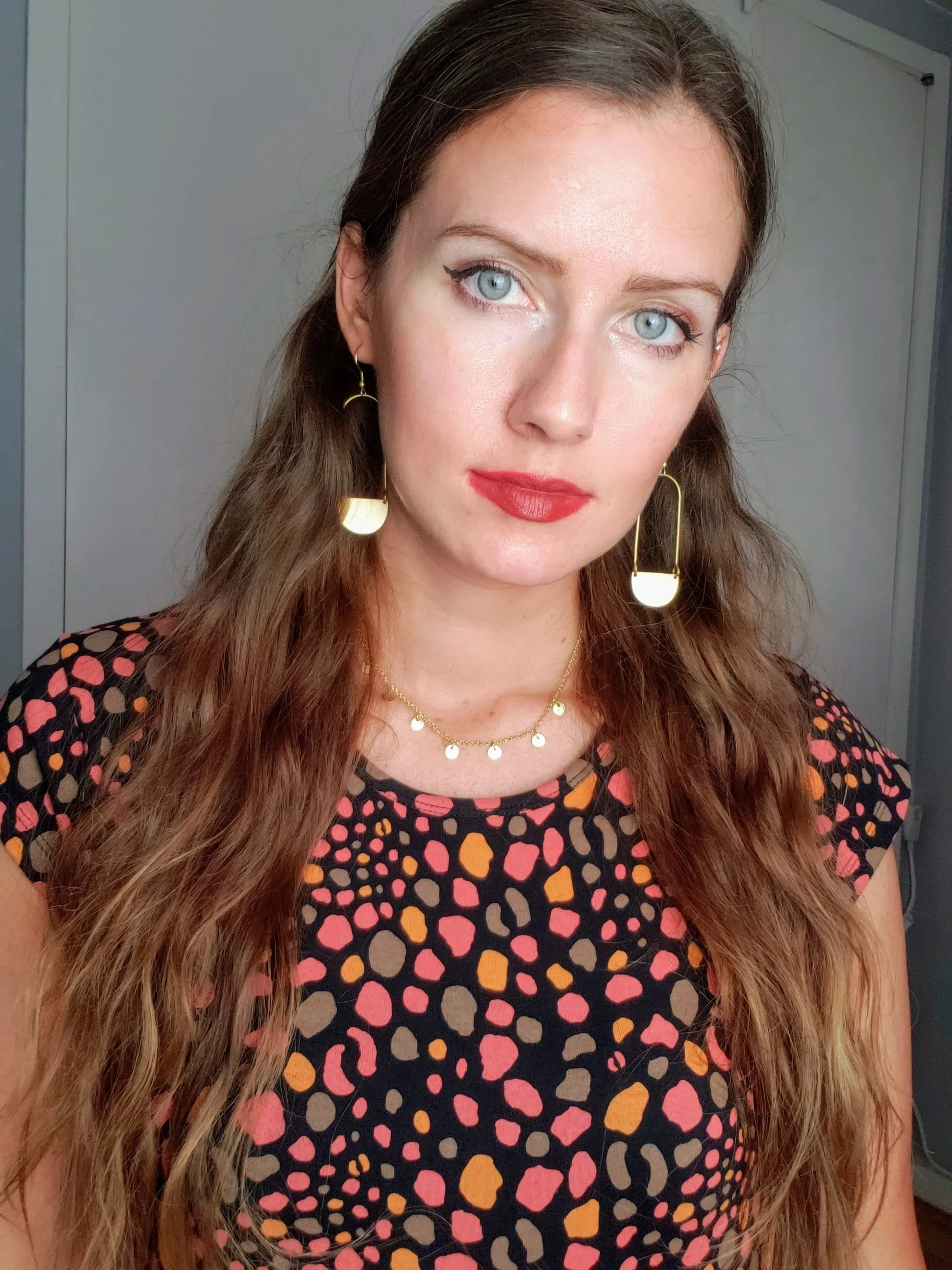 Half-Moon Gold Earrings