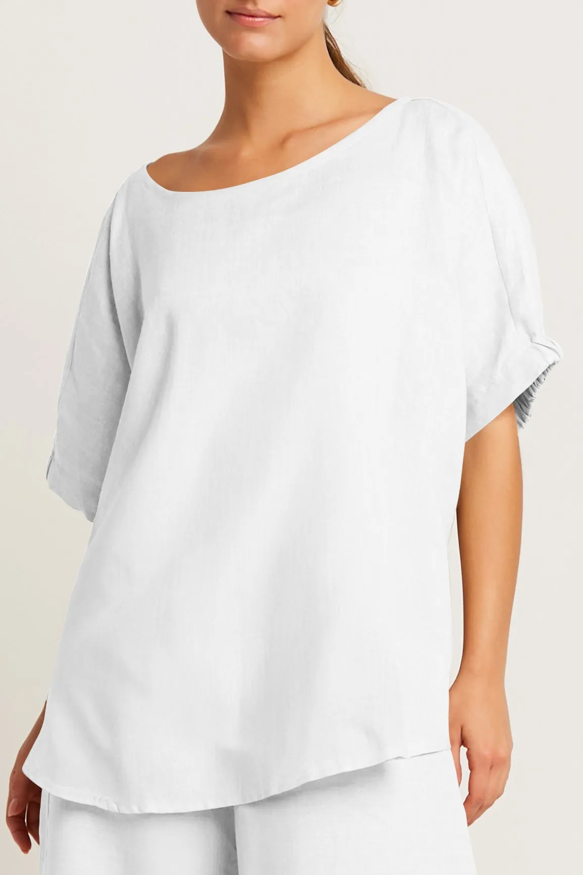 Handkerchief Linen Fashion Tee