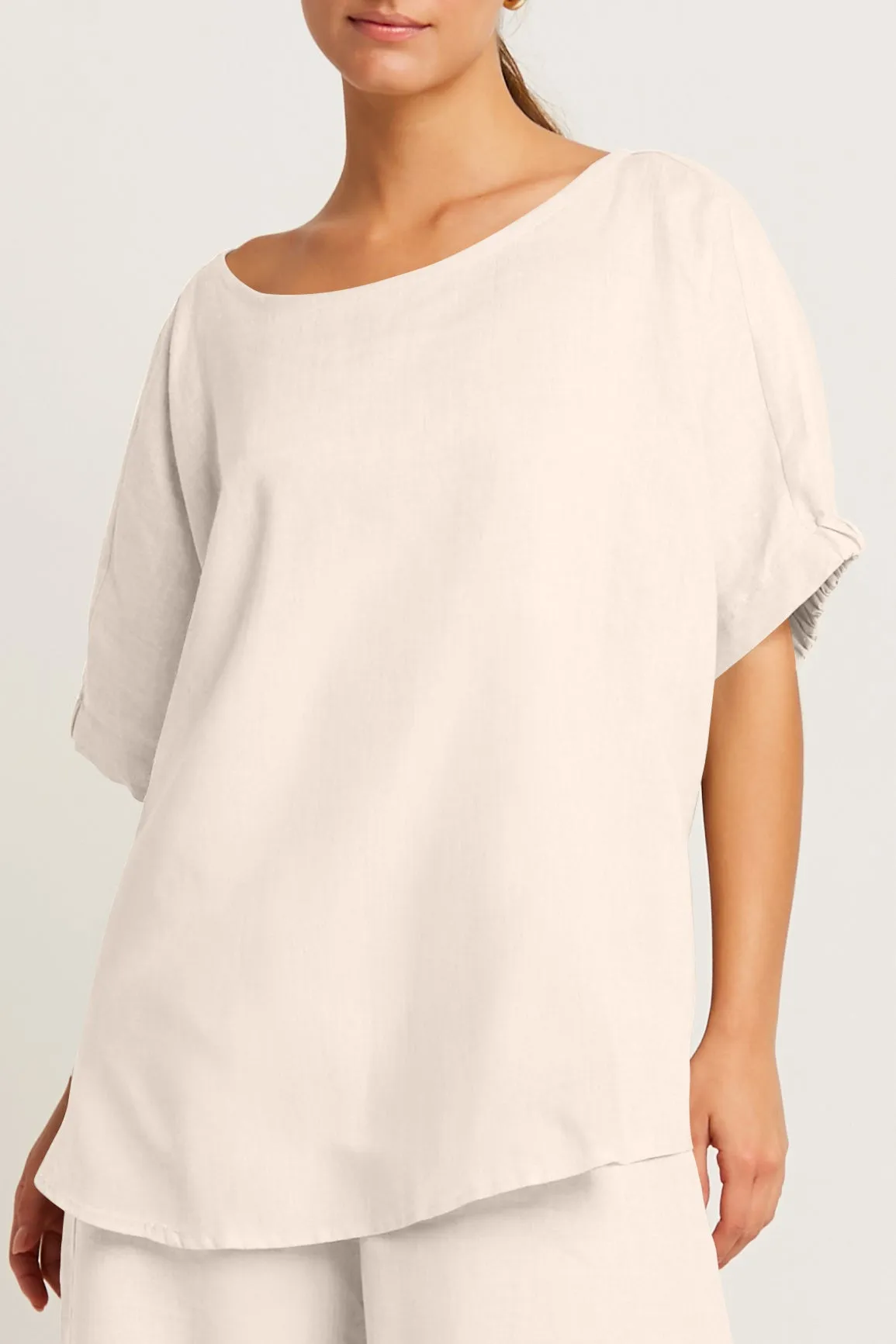 Handkerchief Linen Fashion Tee