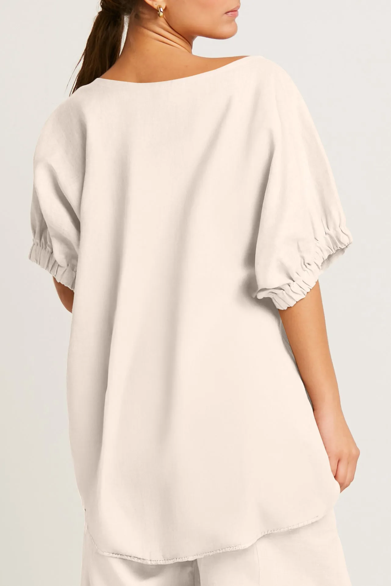 Handkerchief Linen Fashion Tee