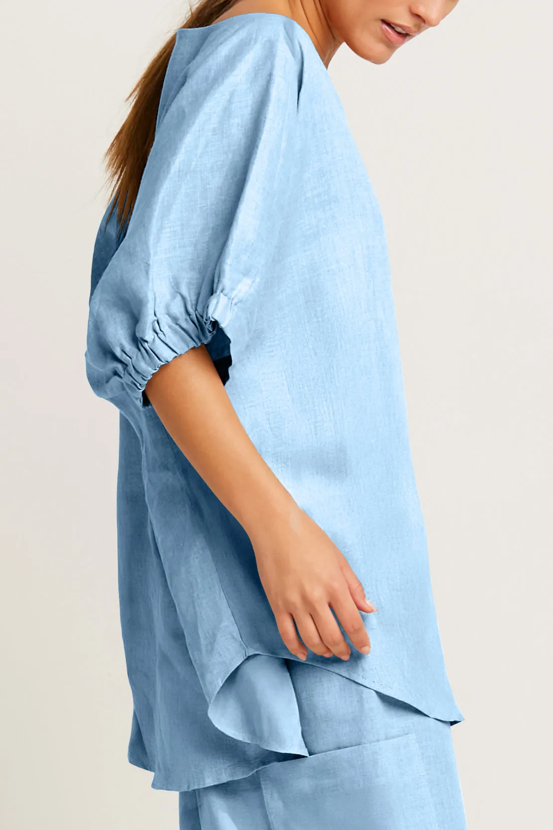 Handkerchief Linen Fashion Tee