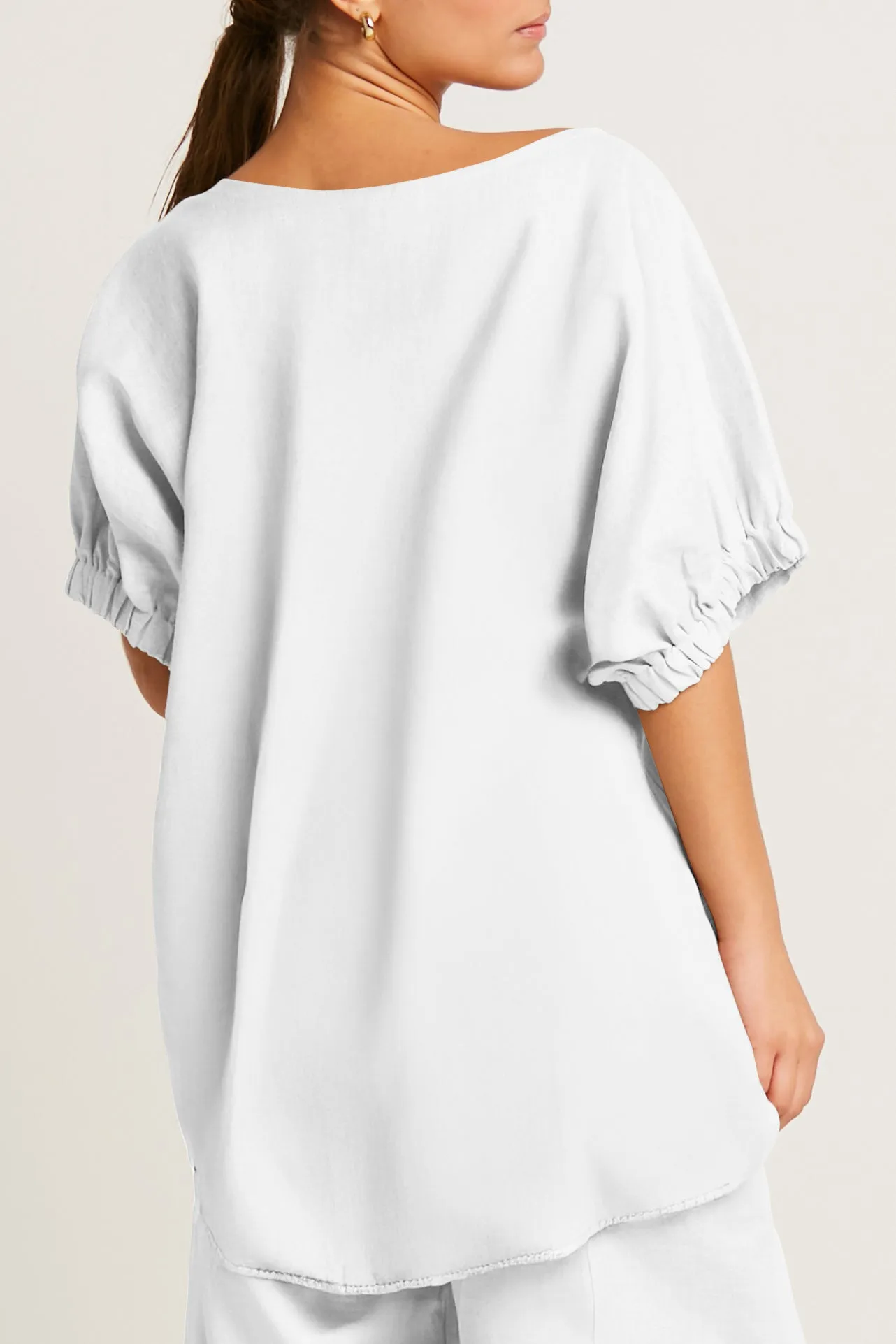 Handkerchief Linen Fashion Tee