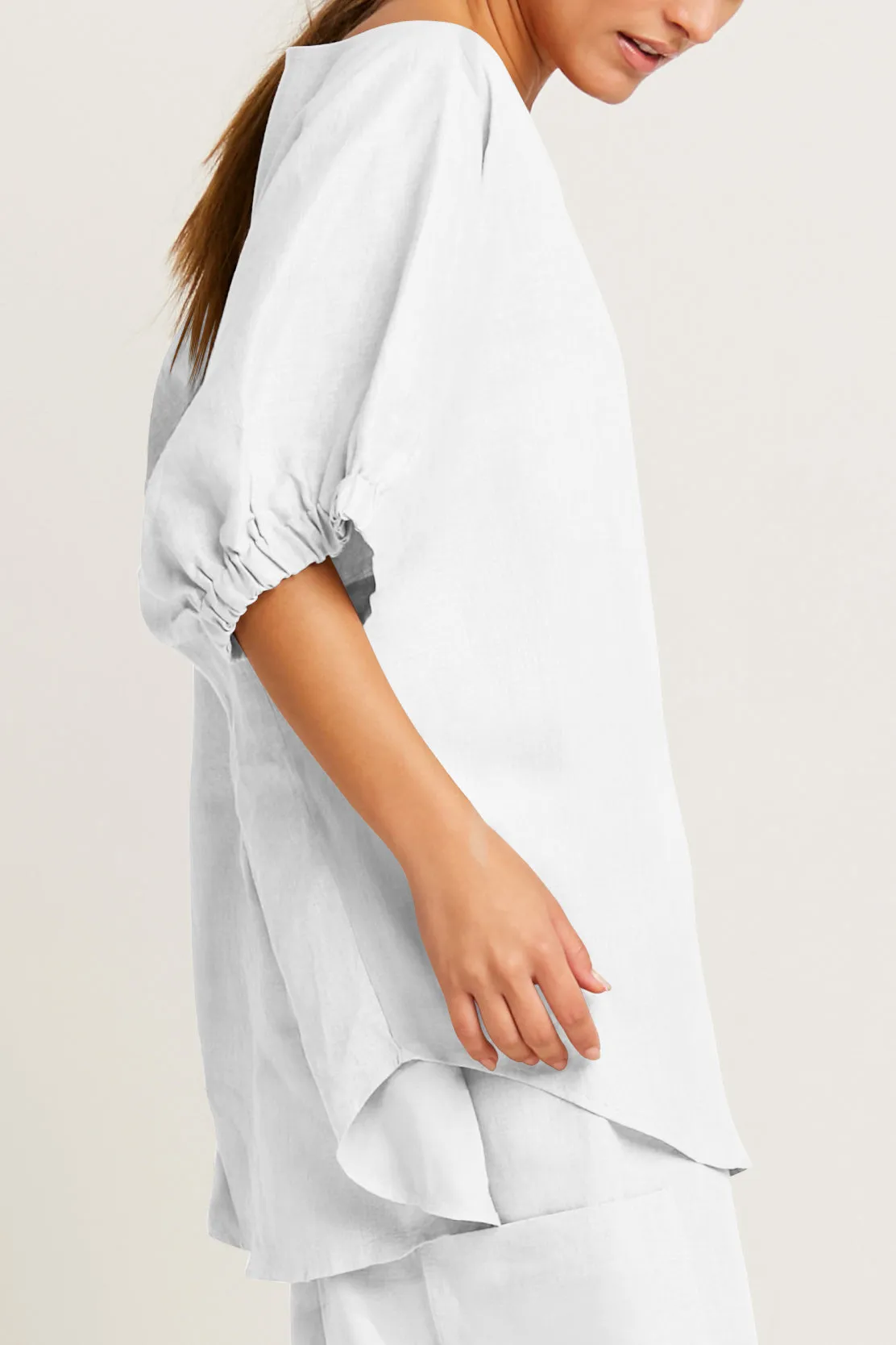 Handkerchief Linen Fashion Tee