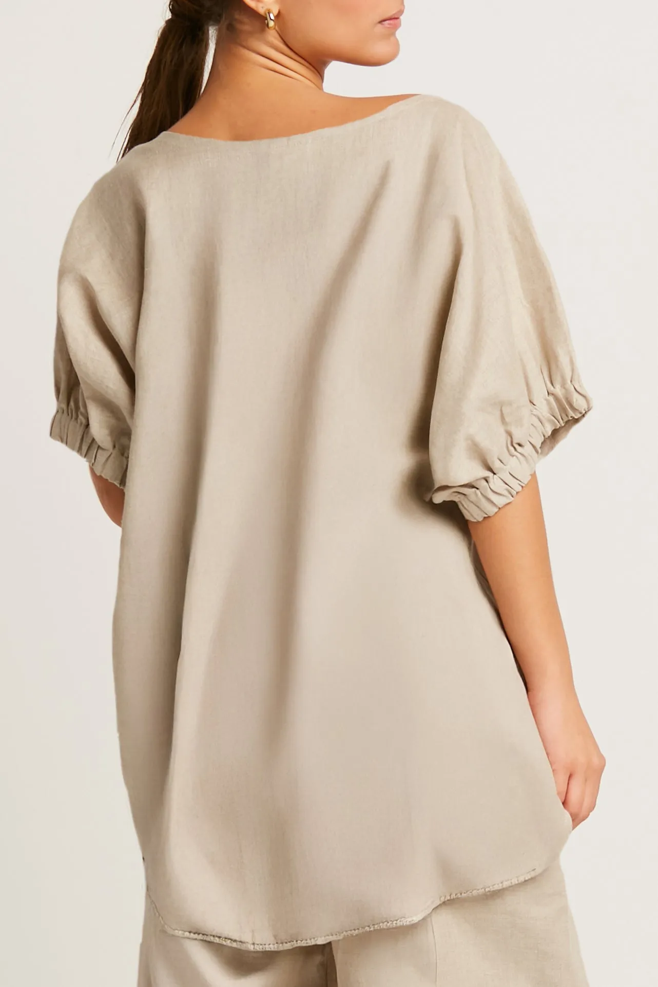 Handkerchief Linen Fashion Tee