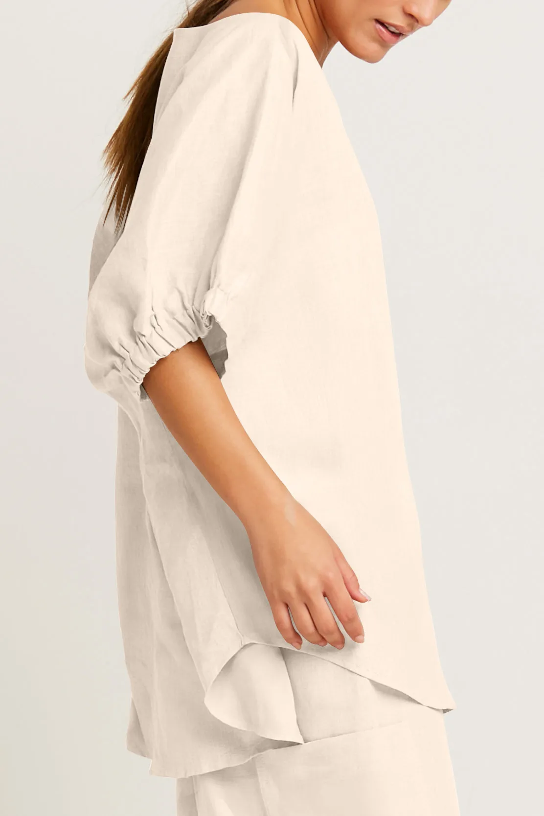 Handkerchief Linen Fashion Tee