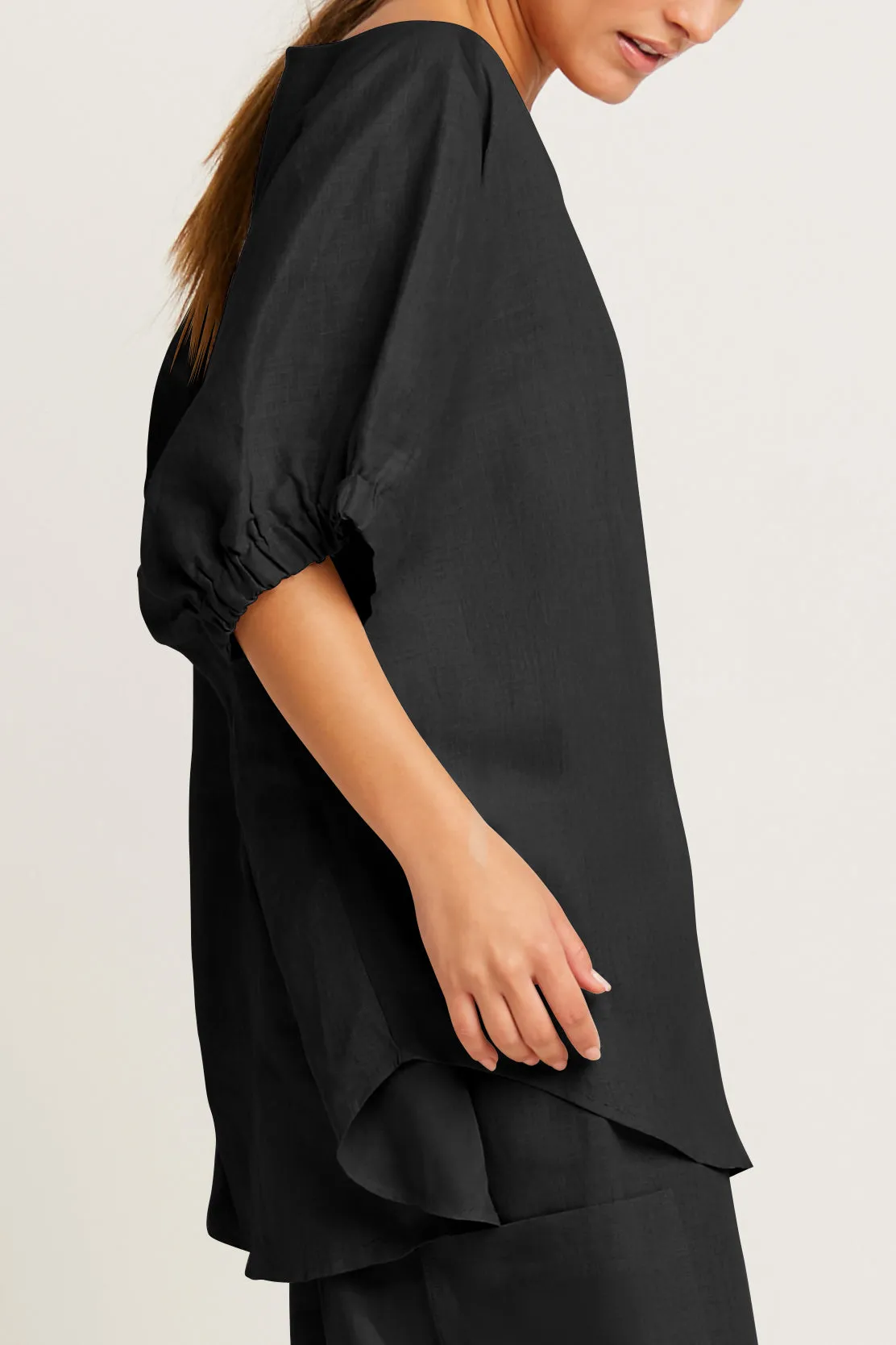 Handkerchief Linen Fashion Tee