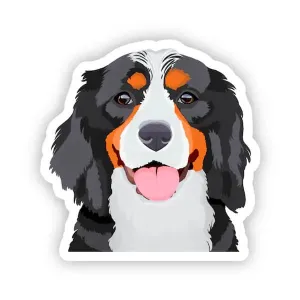 Happy Sploot Designs Vinyl Sticker - Bernese Mountain Dog