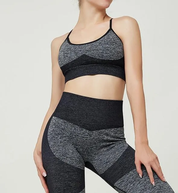 High Waist Yoga Pants Seamless Women Sports Leggings Fitness Solid Athletic Workout Long Tights Gym Running Trousers Girls