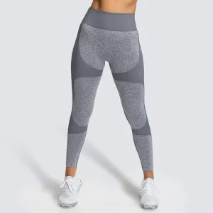 High Waist Yoga Pants Seamless Women Sports Leggings Fitness Solid Athletic Workout Long Tights Gym Running Trousers Girls