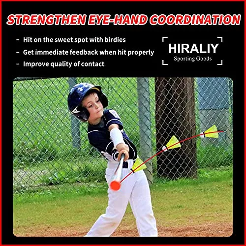 HIRALIY 24 Pack Nylon Badminton Shuttlecocks Birdies, Baseball/Softball Batting Training High Speed Badminton Balls with Stable & Durable, Ideal Hitting Practice for Youth Players Indoor and Outdoor