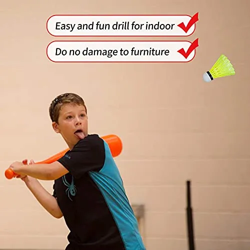 HIRALIY 24 Pack Nylon Badminton Shuttlecocks Birdies, Baseball/Softball Batting Training High Speed Badminton Balls with Stable & Durable, Ideal Hitting Practice for Youth Players Indoor and Outdoor