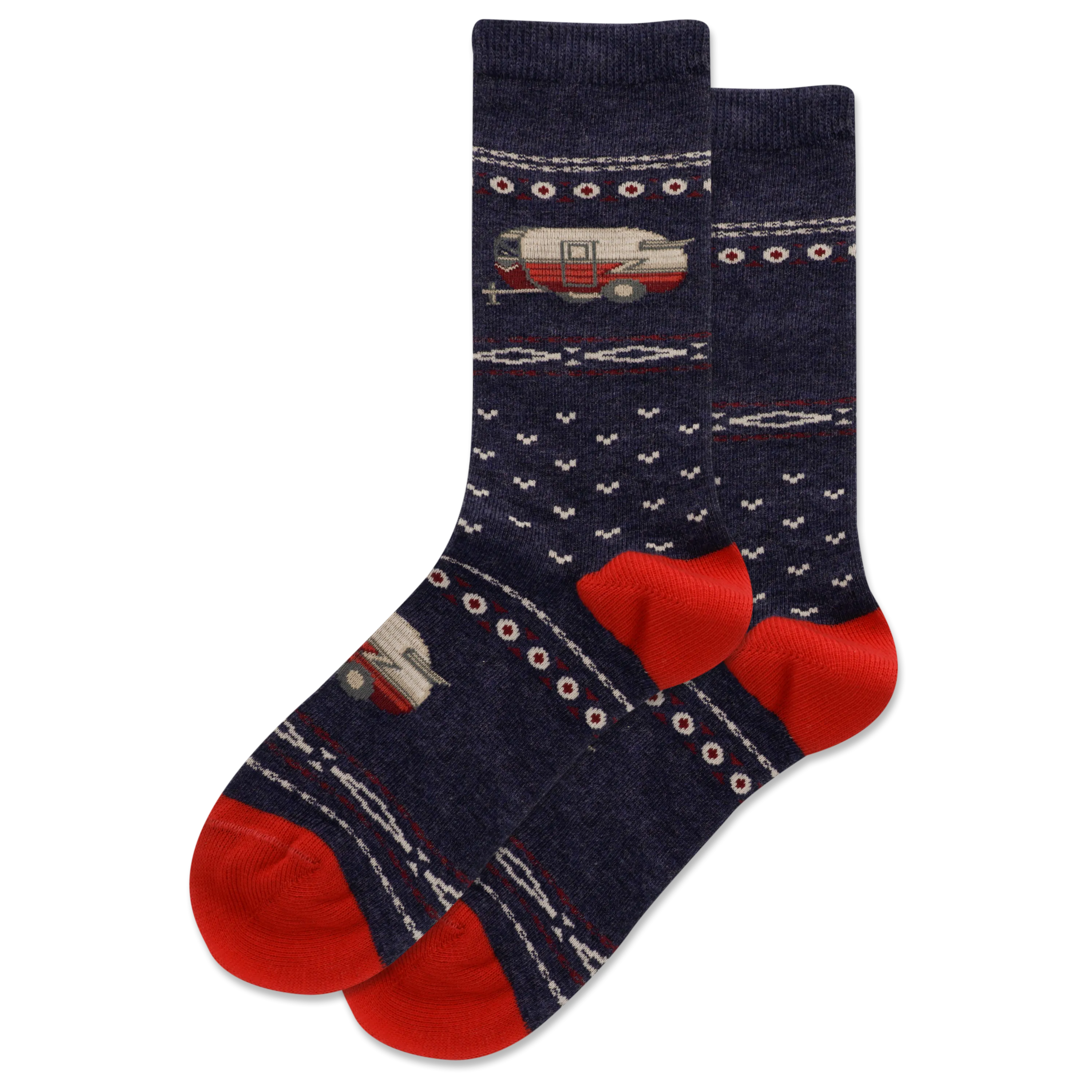HOTSOX Kids' Camper Fair Isle Crew Socks