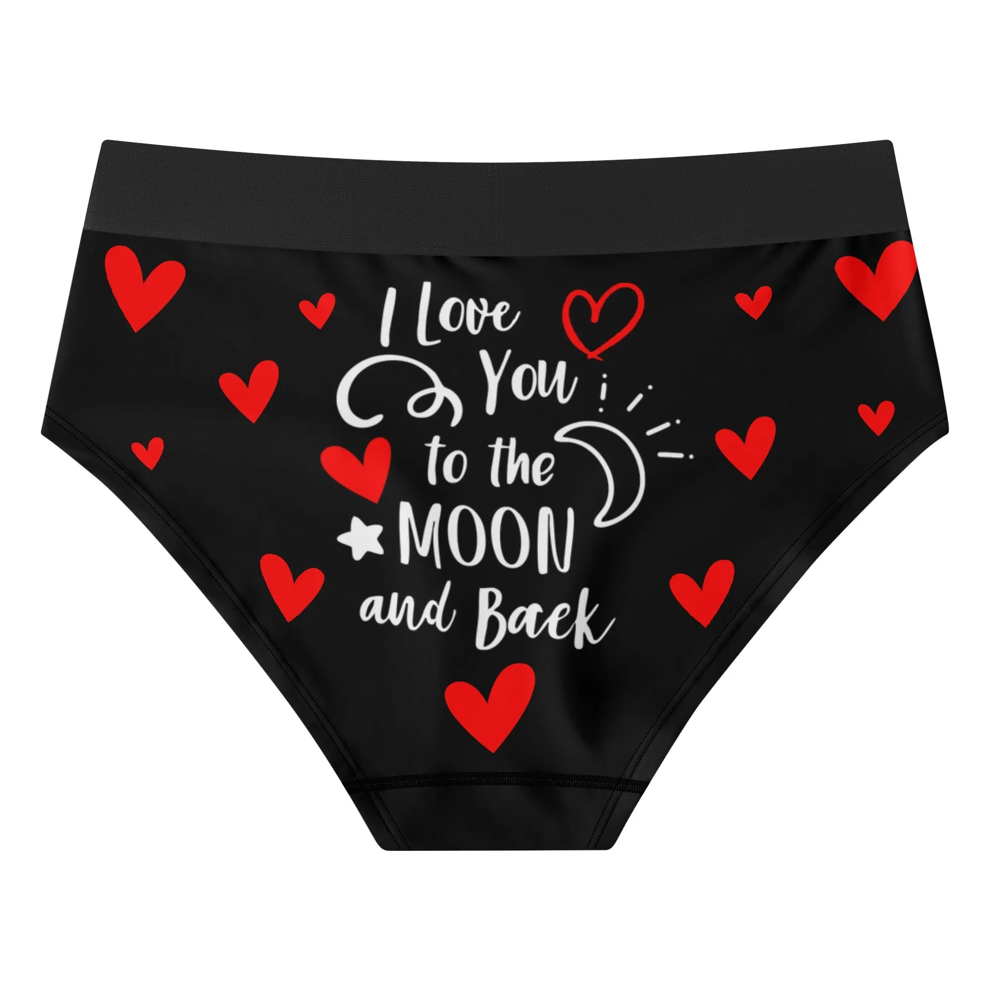 I Love you Womens Mid Waisted Briefs