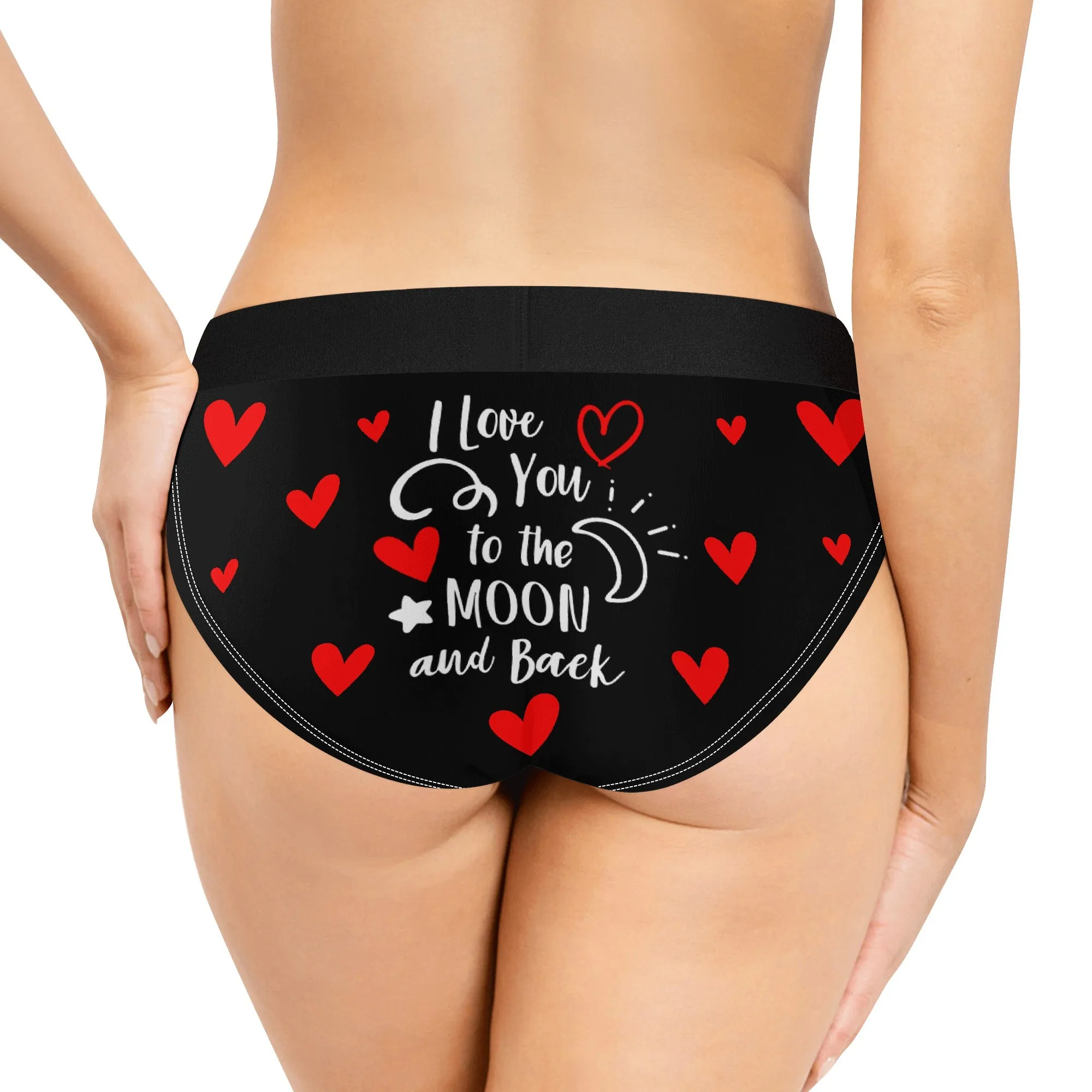 I Love you Womens Mid Waisted Briefs
