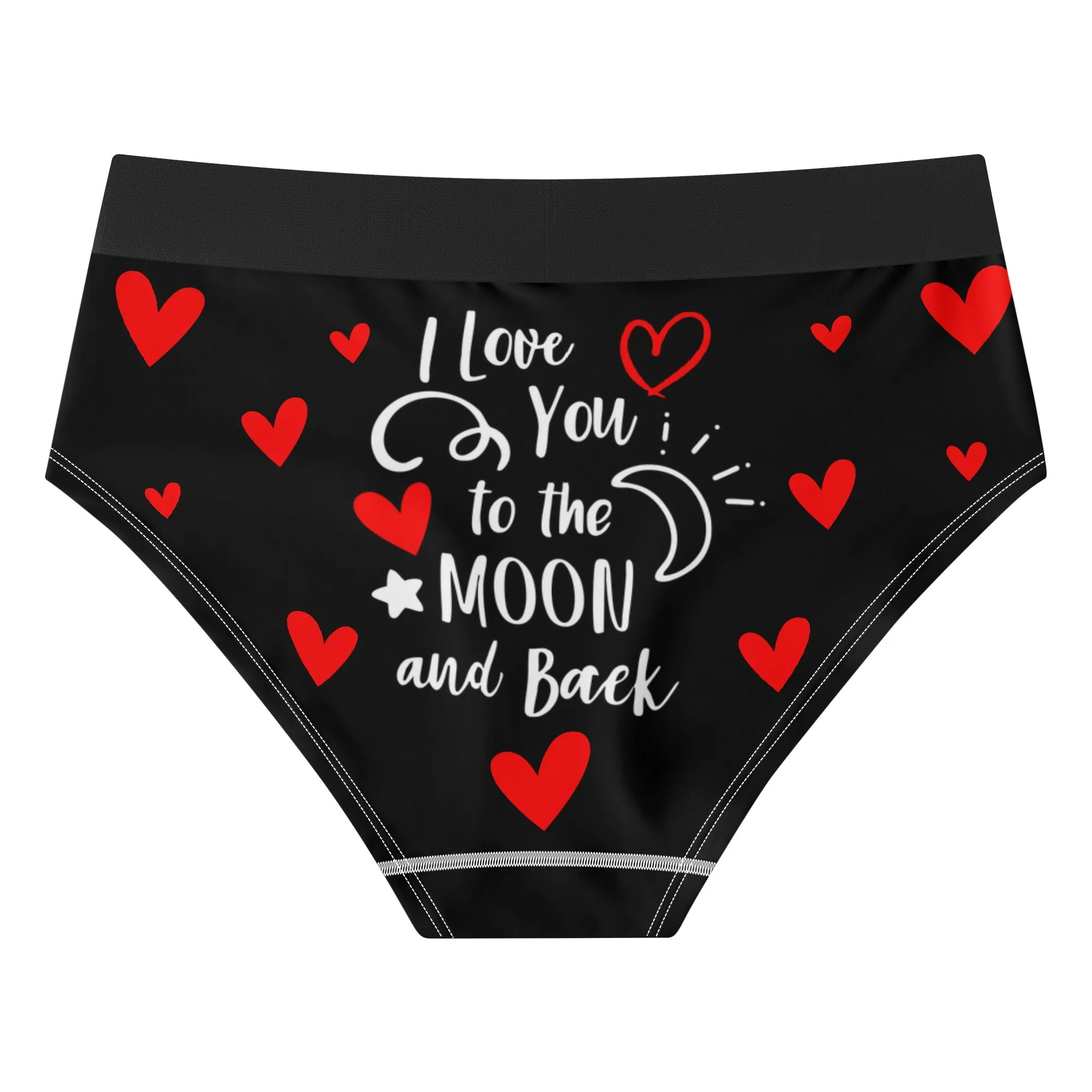 I Love you Womens Mid Waisted Briefs