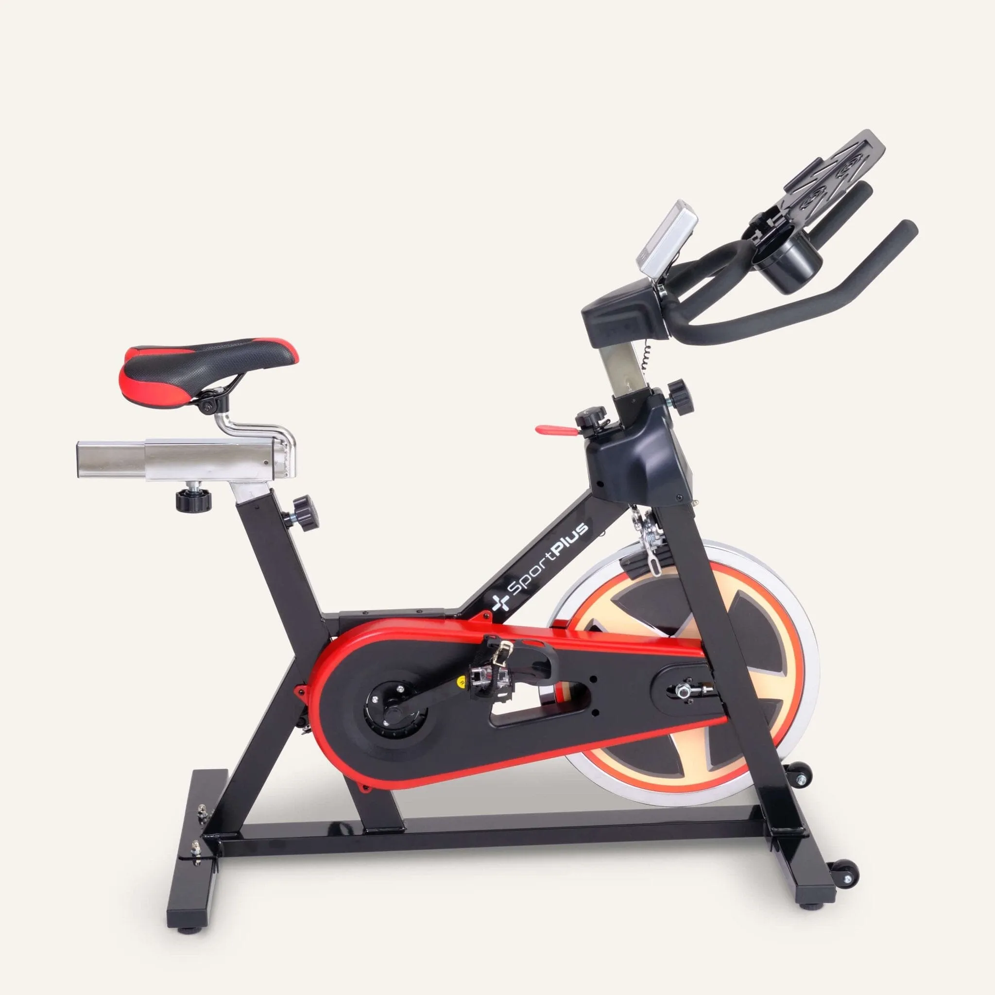 Indoor Cycle Speedbike/ Ergometer mit Bremsbackensystem & App-Kompatibilität