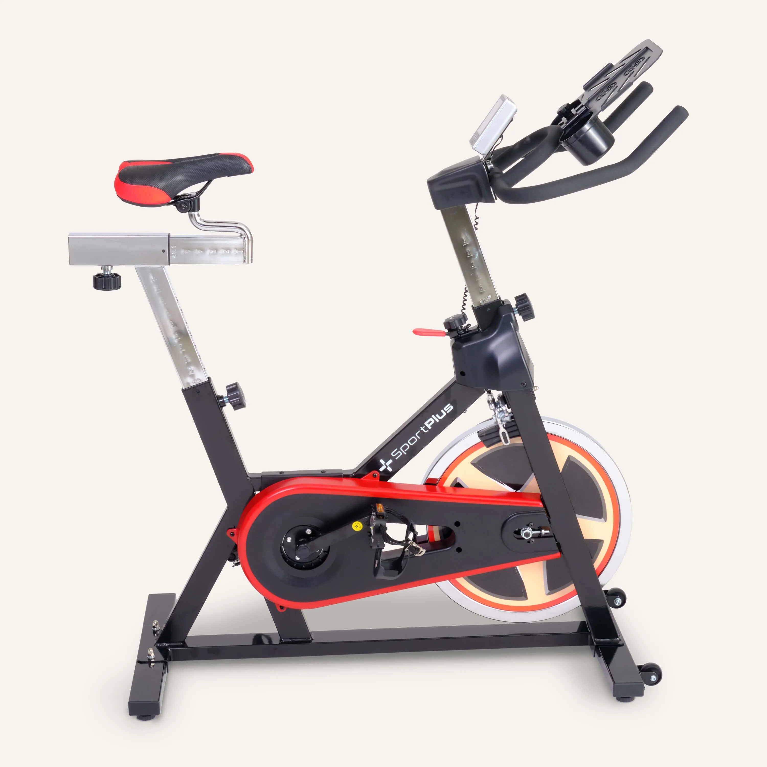 Indoor Cycle Speedbike/ Ergometer mit Bremsbackensystem & App-Kompatibilität
