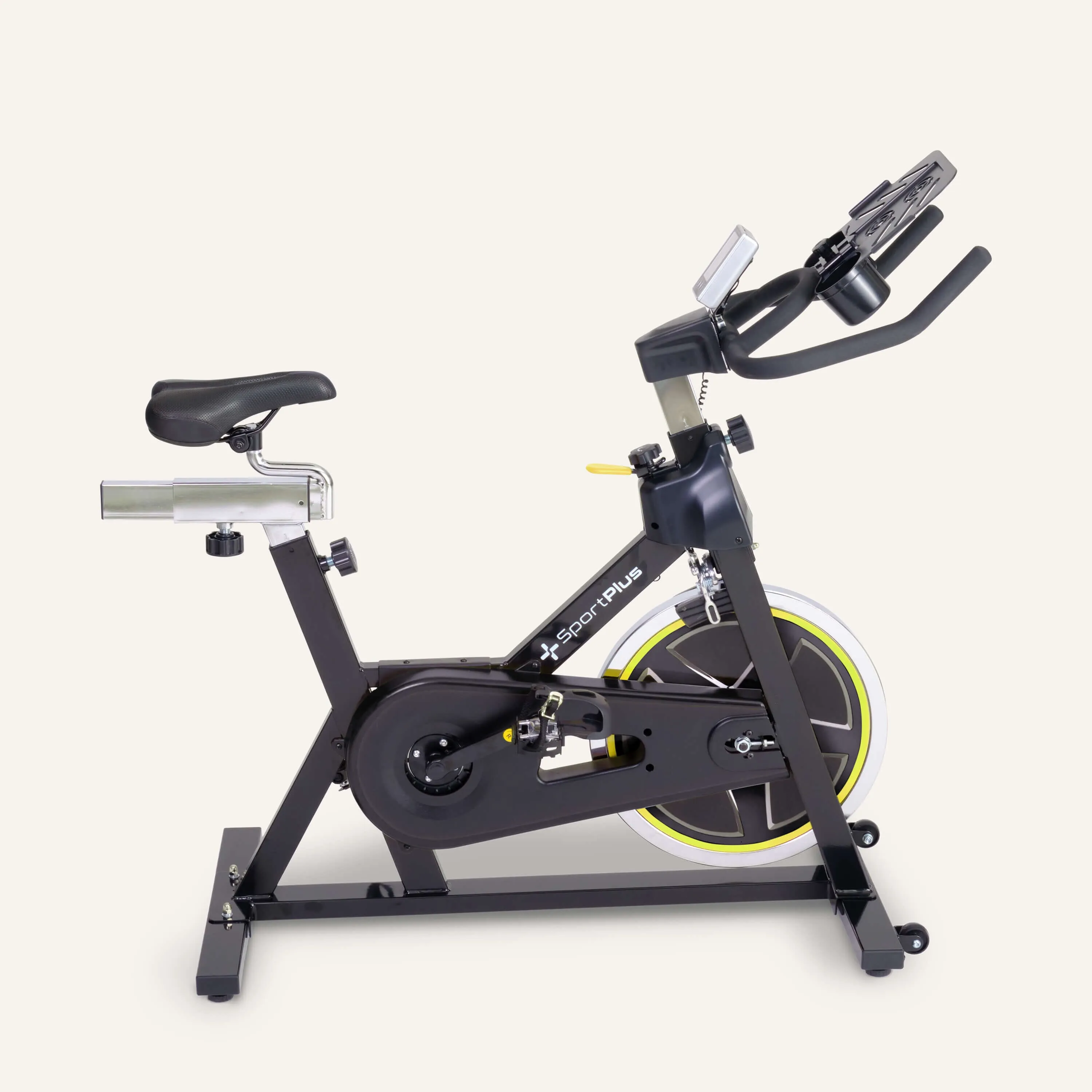 Indoor Cycle Speedbike/ Ergometer mit Bremsbackensystem & App-Kompatibilität