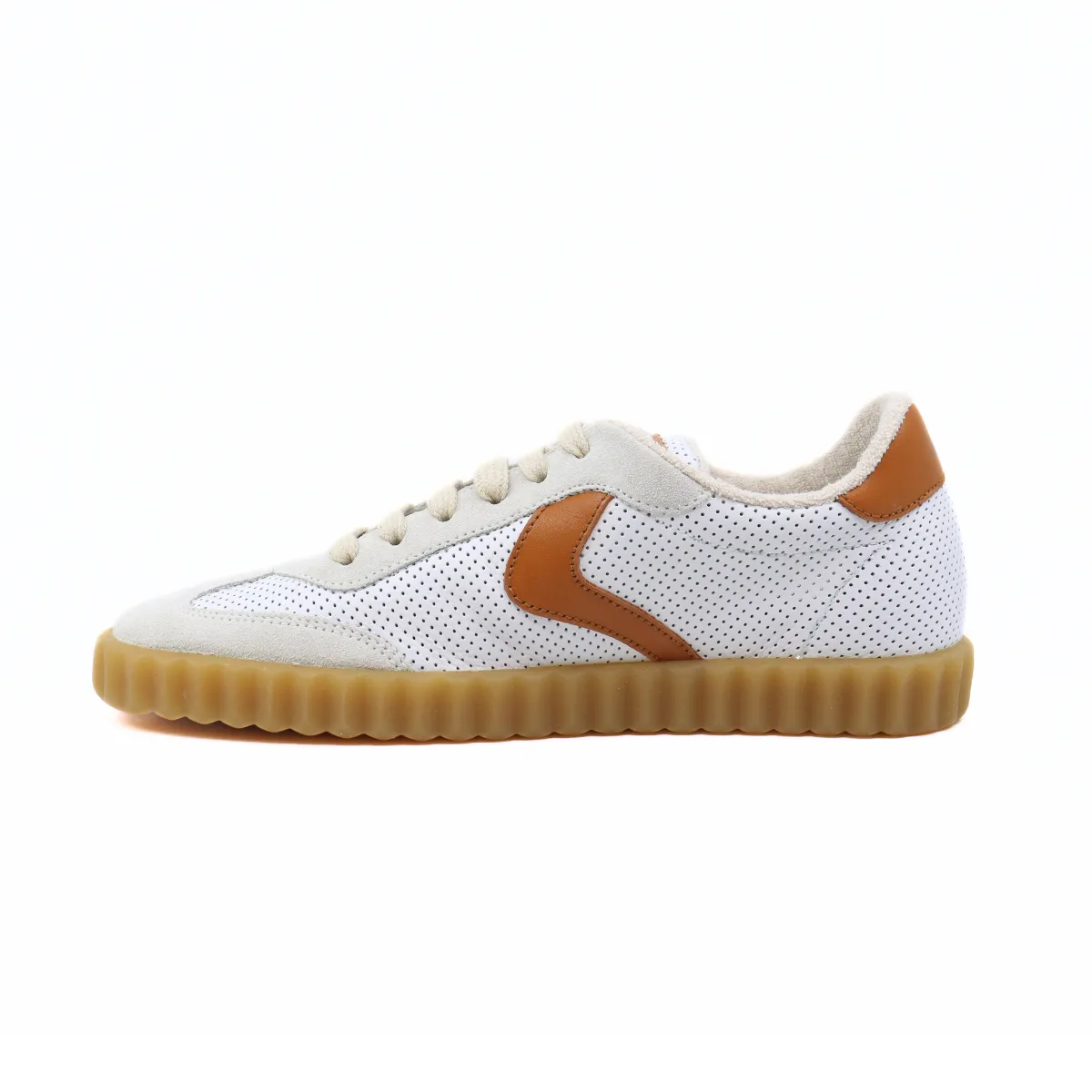 Ines Mesh Suede Calf White/Brown