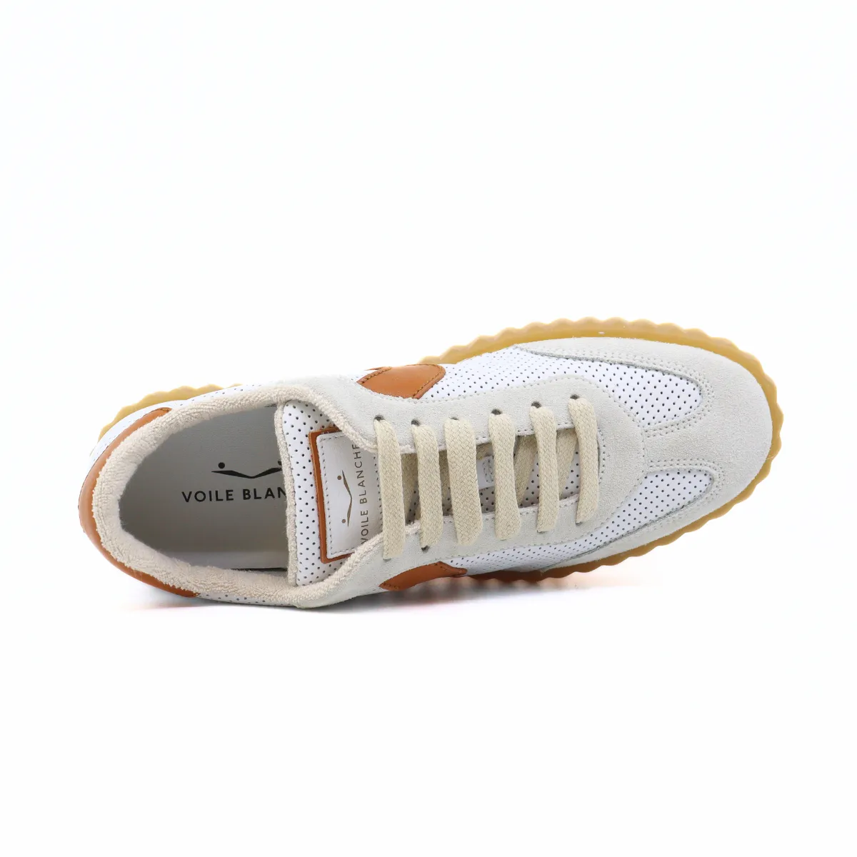 Ines Mesh Suede Calf White/Brown