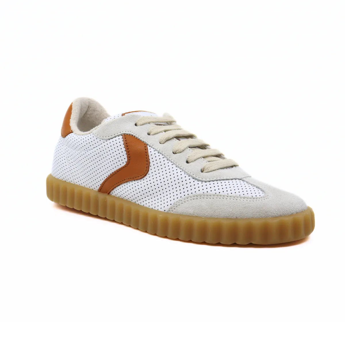 Ines Mesh Suede Calf White/Brown