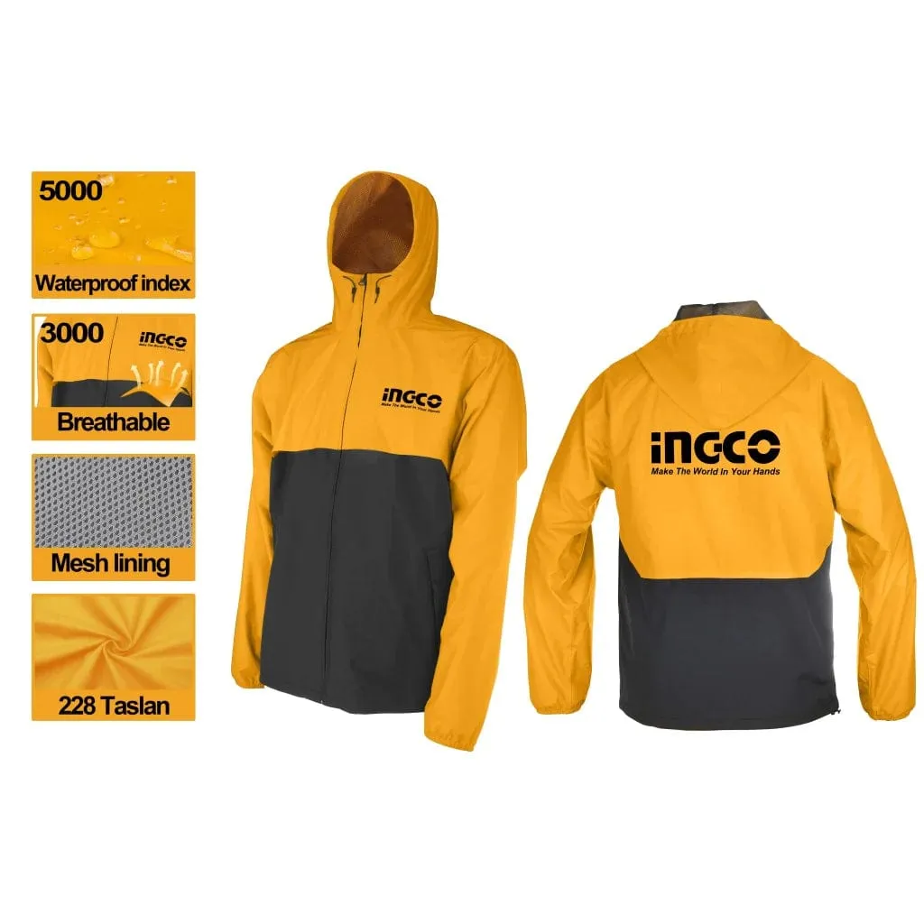 Ingco Waterproof Safety Jacket with Breathable Mesh Lining – HJATL2281