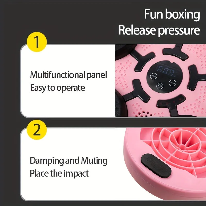 Intelligent Music Boxing Trainer Wall-Mounted with Gloves